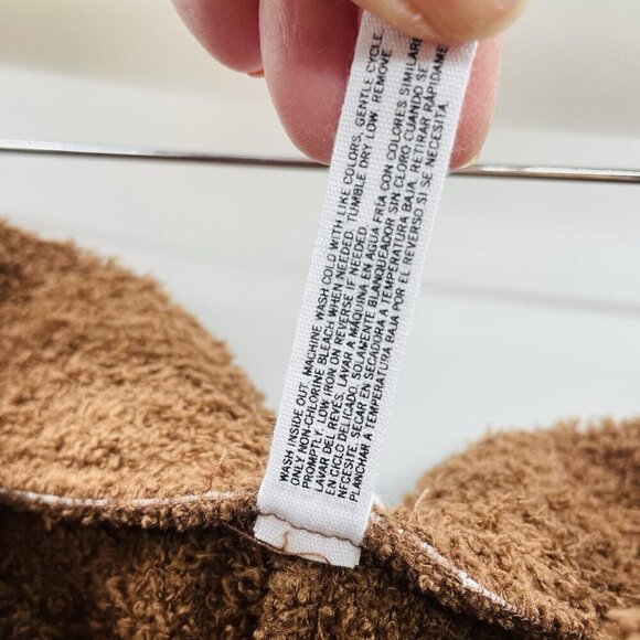 Steve Madden Womens Size XL Pull On Wide-Leg Chenille Sleep Pants in Brown $64 - Picture 11 of 11